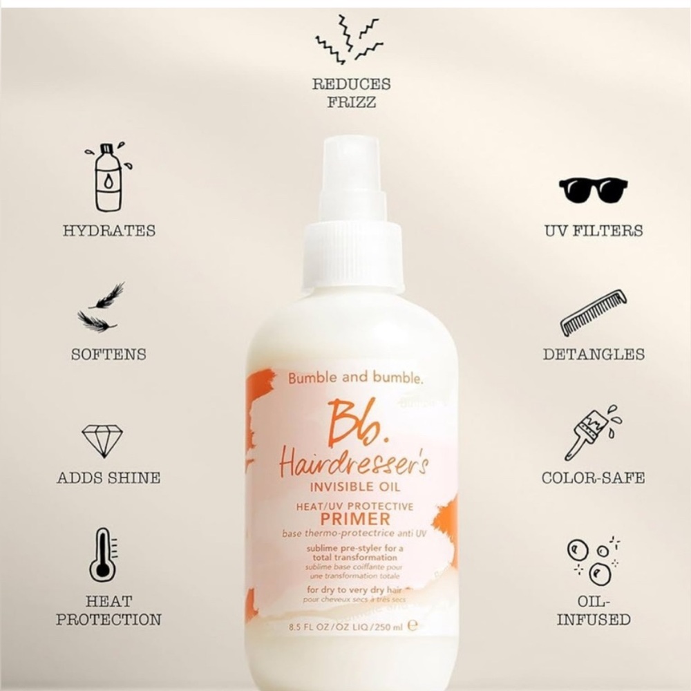 NWT Bumble & Bumble Hairdresser’s Invisible Oil Primer 8.5 oz